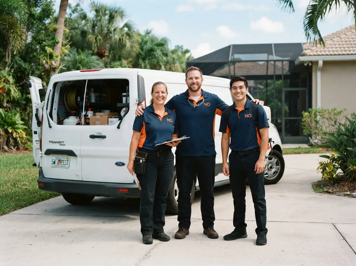 The Blue Timber Pest Control team, pest control service in Fort Myers, FL